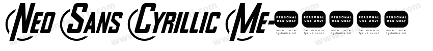 Neo Sans Cyrillic Me字体转换
